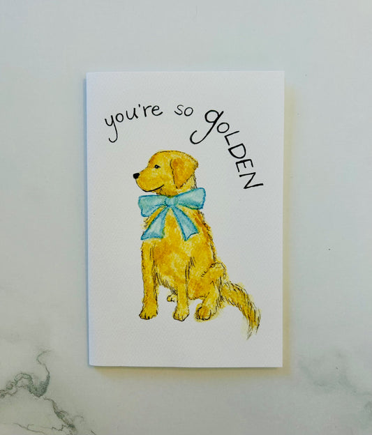 Golden Retriever Greeting Card