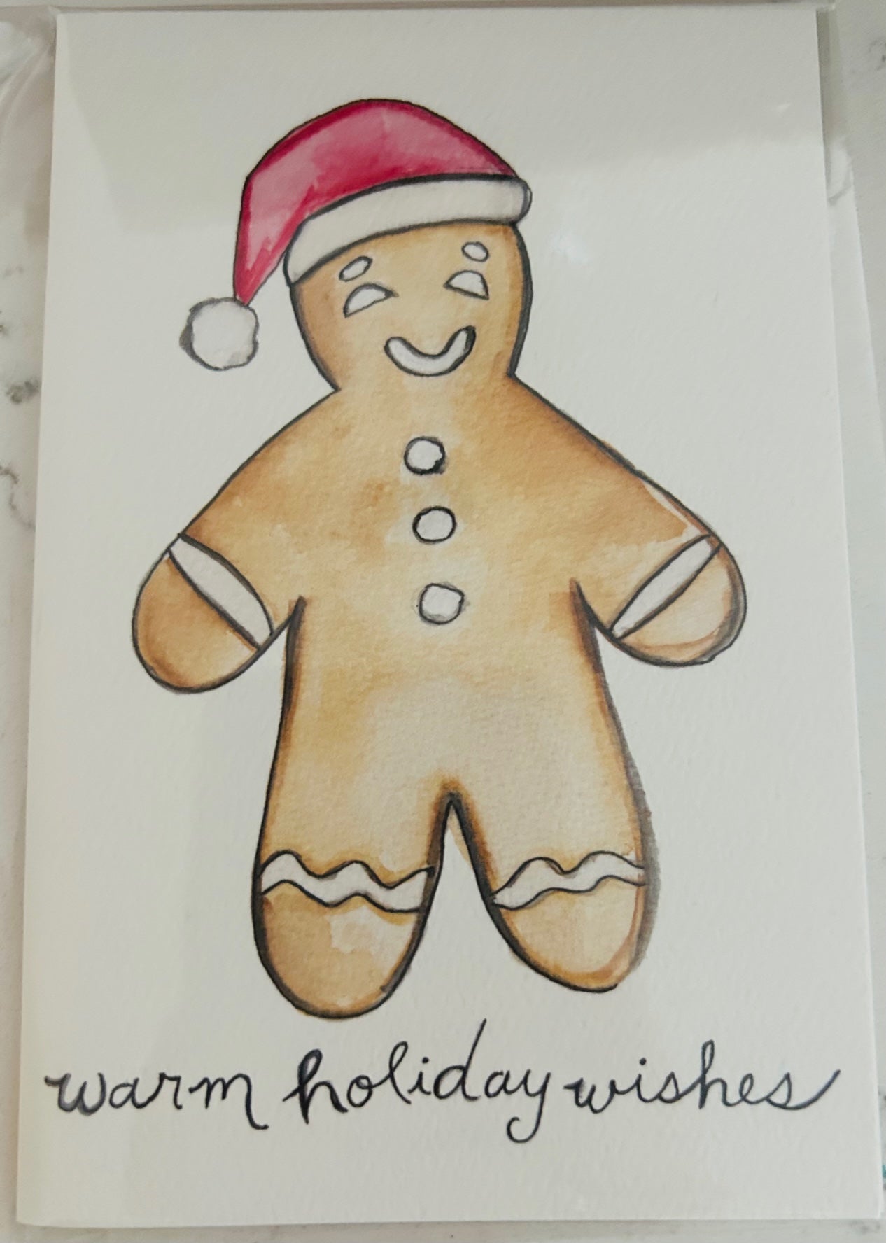 Gingerbread Man Holiday Wishes