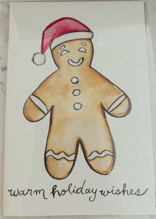 Gingerbread Man Holiday Wishes