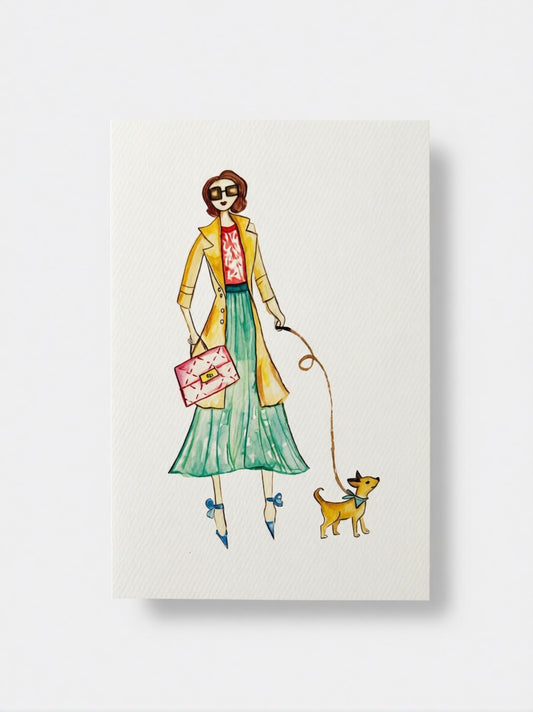 Who's Walking Who? Greeting Card