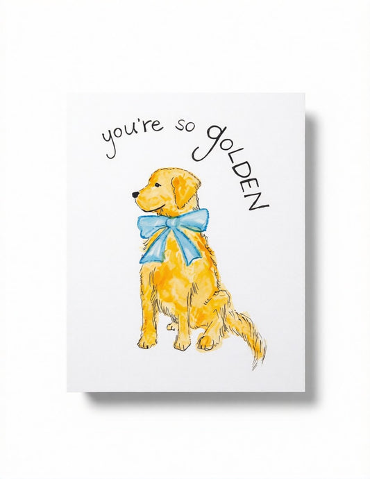 Golden Retriever Greeting Card
